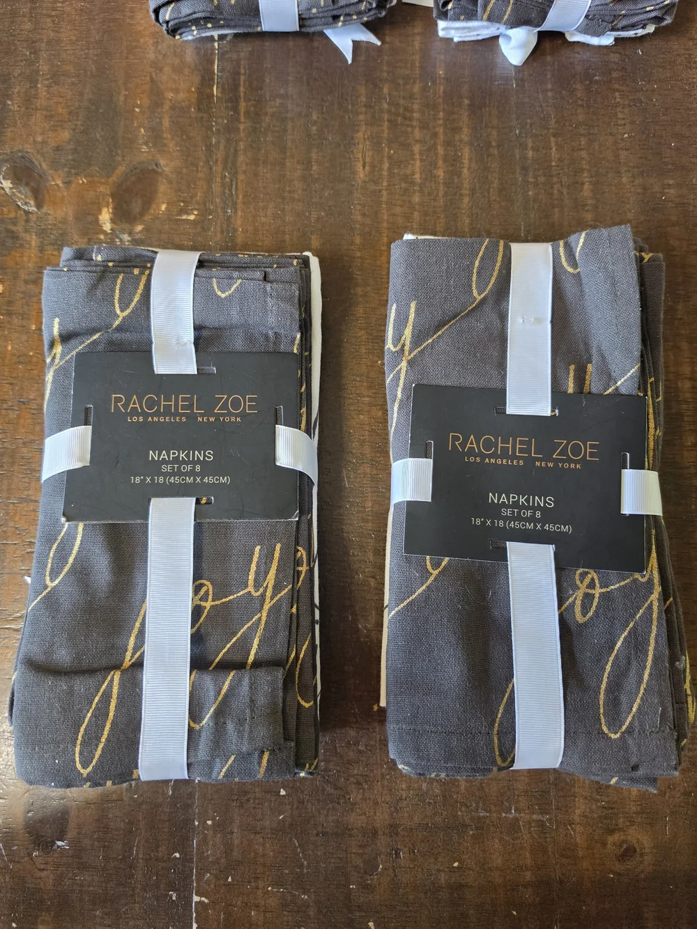 Rachel Zoe Joy Script Napkin Set- 32 Total
